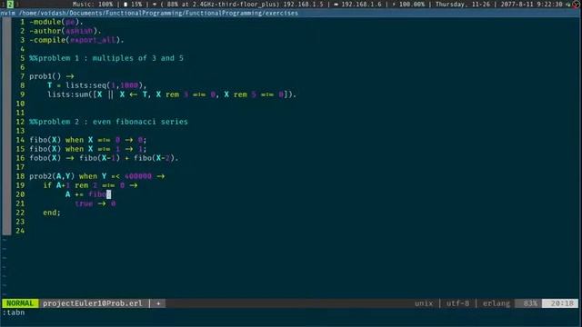 Solving Project Euler first 10 questions in erlang смотреть онлайн