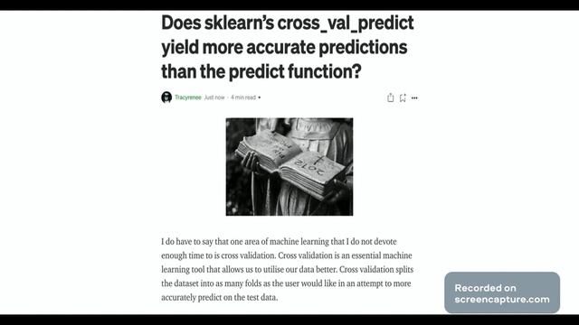 Does sklearn's cross val predict yield better accuracy than predict? - blog post смотреть онлайн