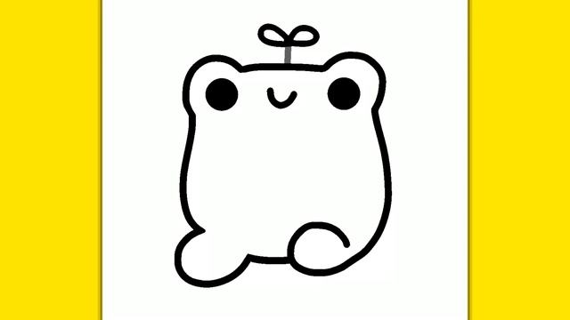 HOW TO DRAW A CUTE FROG | Easy drawings смотреть онлайн