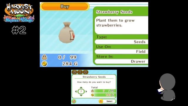 Harvest Moon: Skytree Village Game Play #2 смотреть онлайн