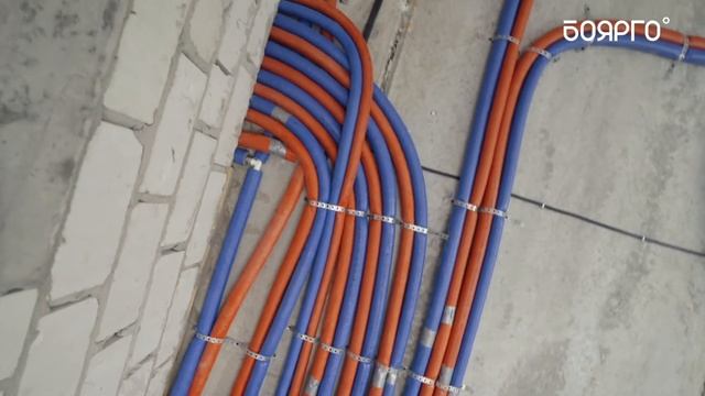 Монтаж отопления с тёплыми полами в доме из газосиликата 280 м2. Обзор объекта смотреть онлайн