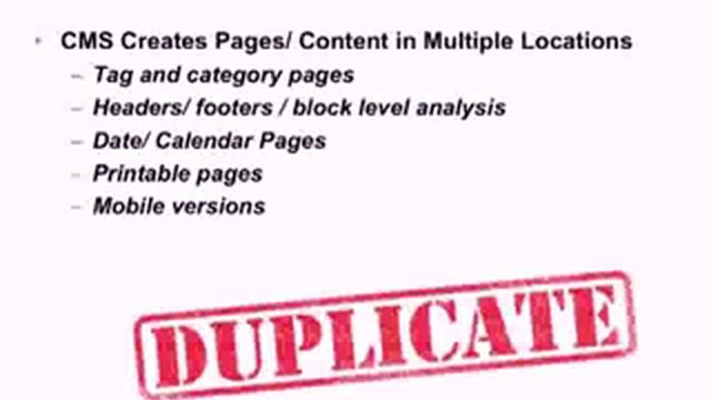 SEO DUPLICATE CONTENT смотреть онлайн