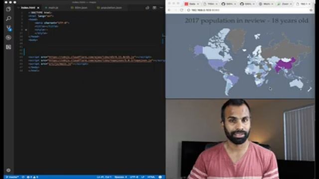Create Maps with GeoJSON | d3.js смотреть онлайн