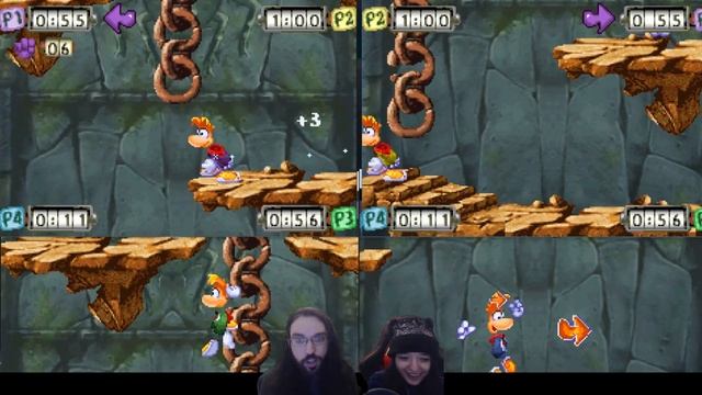 TWO PEOPLE, FOUR RAYMANS - Rayman 3 GBA Multiplayer смотреть онлайн