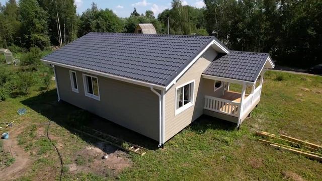 Самый функциональный одноэтажный каркасный дом по проекту "Регал" с удобной планировкой смотреть онлайн