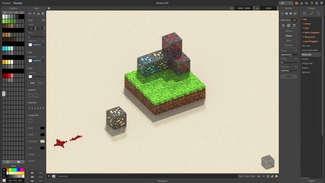 Voxel art - Minecraft - MagicaVoxel смотреть онлайн