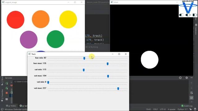 Color | object Detection Using Opencv | Object Detection Using HSV Color Opencv | All In One Code смотреть онлайн