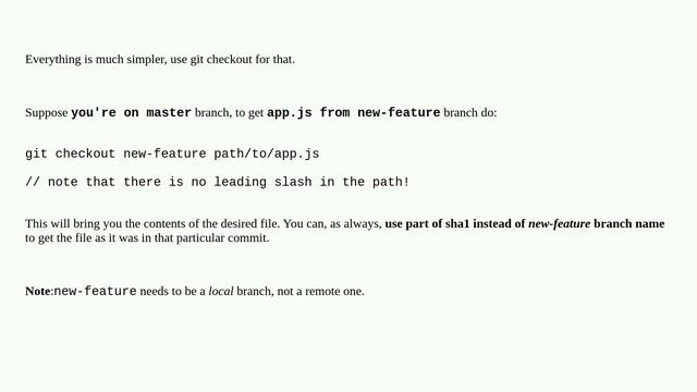 How to get just one file from another branch? смотреть онлайн