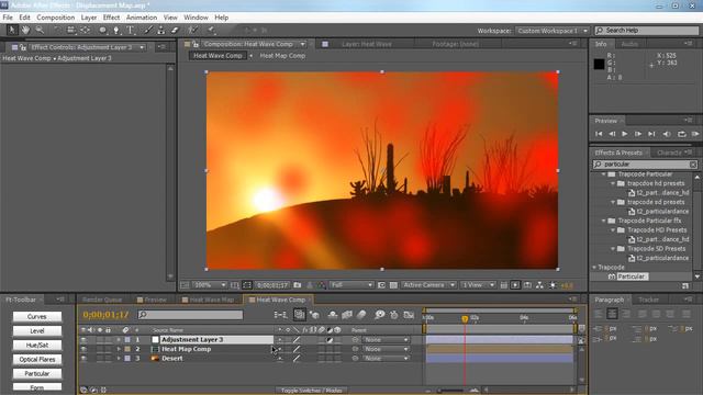 Using Displacement Maps to Create Heat Waves смотреть онлайн
