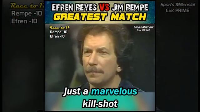 THE MOST EXCITING GAME EFREN "MAGICIAN" REYES VS JIM "KING JAMES" REMPE 2 GREATEST IN POOL HISTORY смотреть онлайн