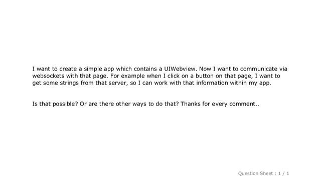 iOS : How to implement and communicate via websockets in an iOS-app? смотреть онлайн