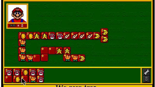 играем в домино с марио (Mario Gallery Game)
