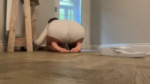 ASMR - Baseboard Dusting and Cleaning - Spraying ad Wiping Sounds Housewife Chores Clean With Me