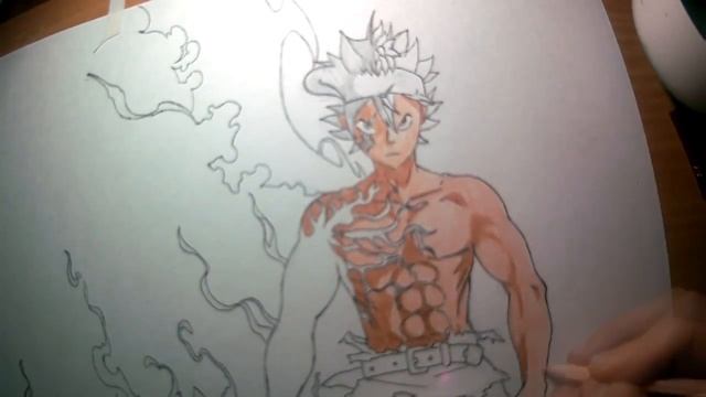 Drawing - Asta Demon Form (Black Clover) смотреть онлайн