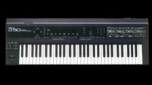 The Roland D50 digital synthesizer demo soundcards