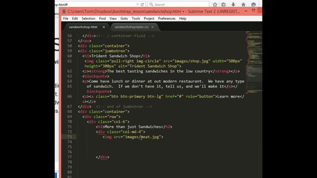 CPT 262 Bootstrap website part 5 смотреть онлайн