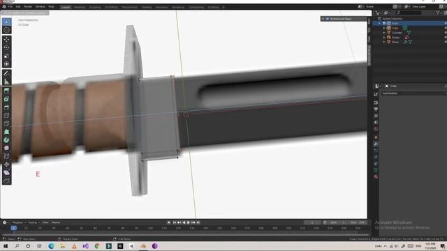 How to make Combat Knife in Blender 2.8 - Tutorial смотреть онлайн