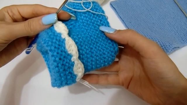 Как обвязать пинетки. Как увеличить пинетки. смотреть онлайн