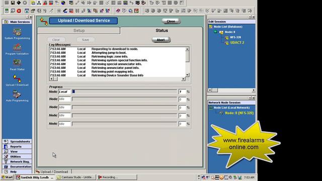 Notifier VeriFire Tools Database Download to Notifier NFS-320 with Version 6.8 смотреть онлайн