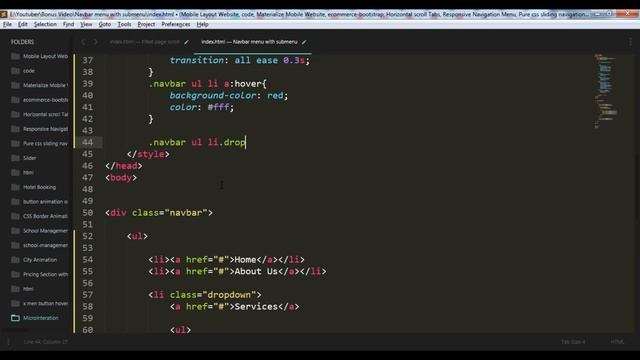 Pure CSS Navbar Submenu Dropdown смотреть онлайн