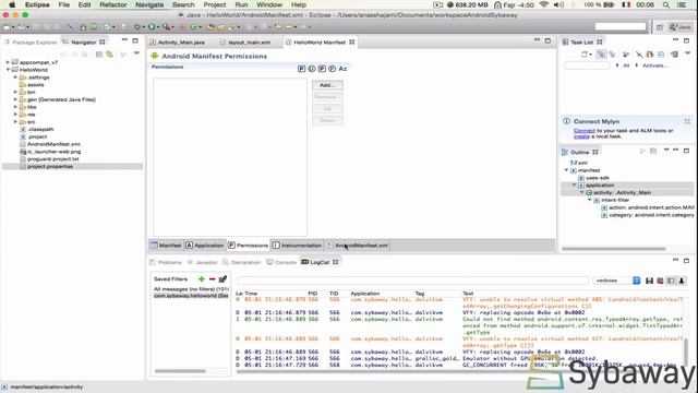 Tutoriel Android : Vue générale de l'IDE Eclipse смотреть онлайн