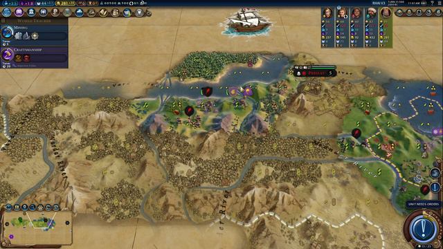 Civ 6 | Terrible Start, Terrifying Enemies, RESTORE ROME! – (#1 Deity++ Byzantium Civilization VI) смотреть онлайн