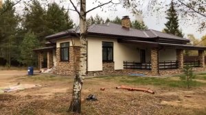 Строим дом из газобетона - Внешняя отделка завершена -79