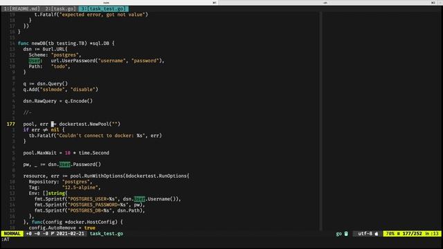 Golang Package: testing Datastores with Docker via dockertest смотреть онлайн