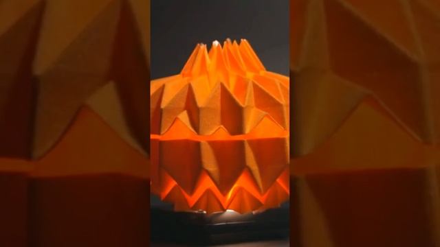 Origami Jack O' Lantern (Tomohiro Tachi) #shorts смотреть онлайн