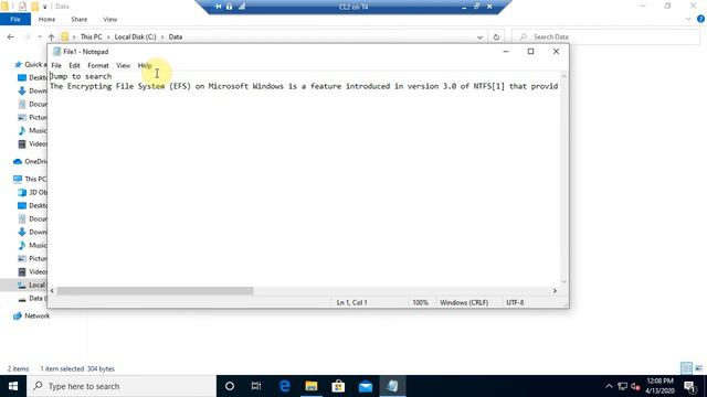 Windows 10 EFS (Encrypted File System)And Recovery Agent смотреть онлайн