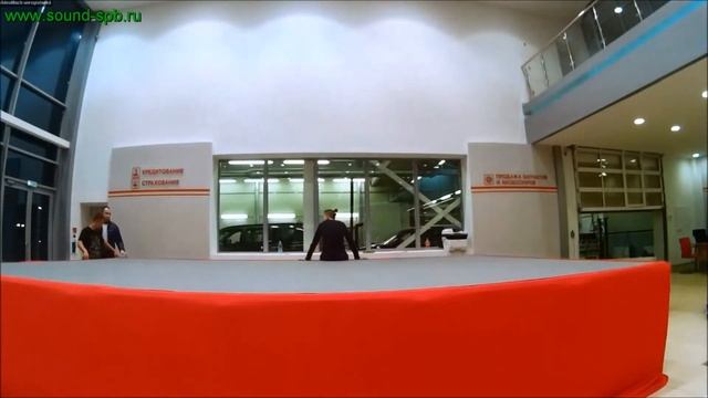 Монтаж подиума 6 х 4 метра