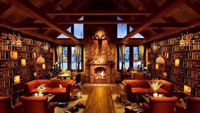 Атмосфера зимней кофейни с мягкой уютной фортепианной джазовой музыкой для расслабления и работай смотреть онлайн