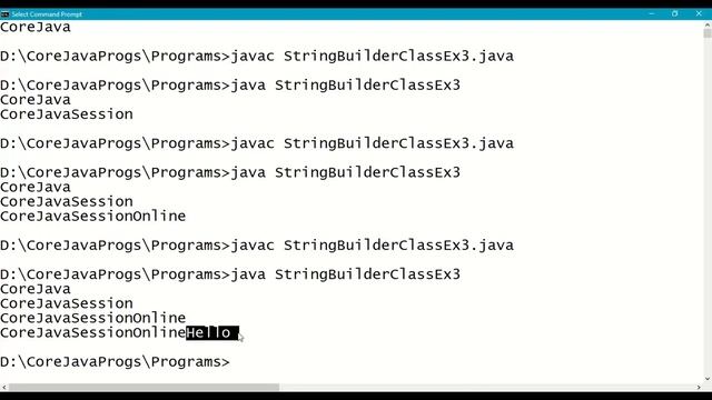 StringBuilder class with append-insert-delete Methods #284|| Strings in Java|| Mutable String objec смотреть онлайн