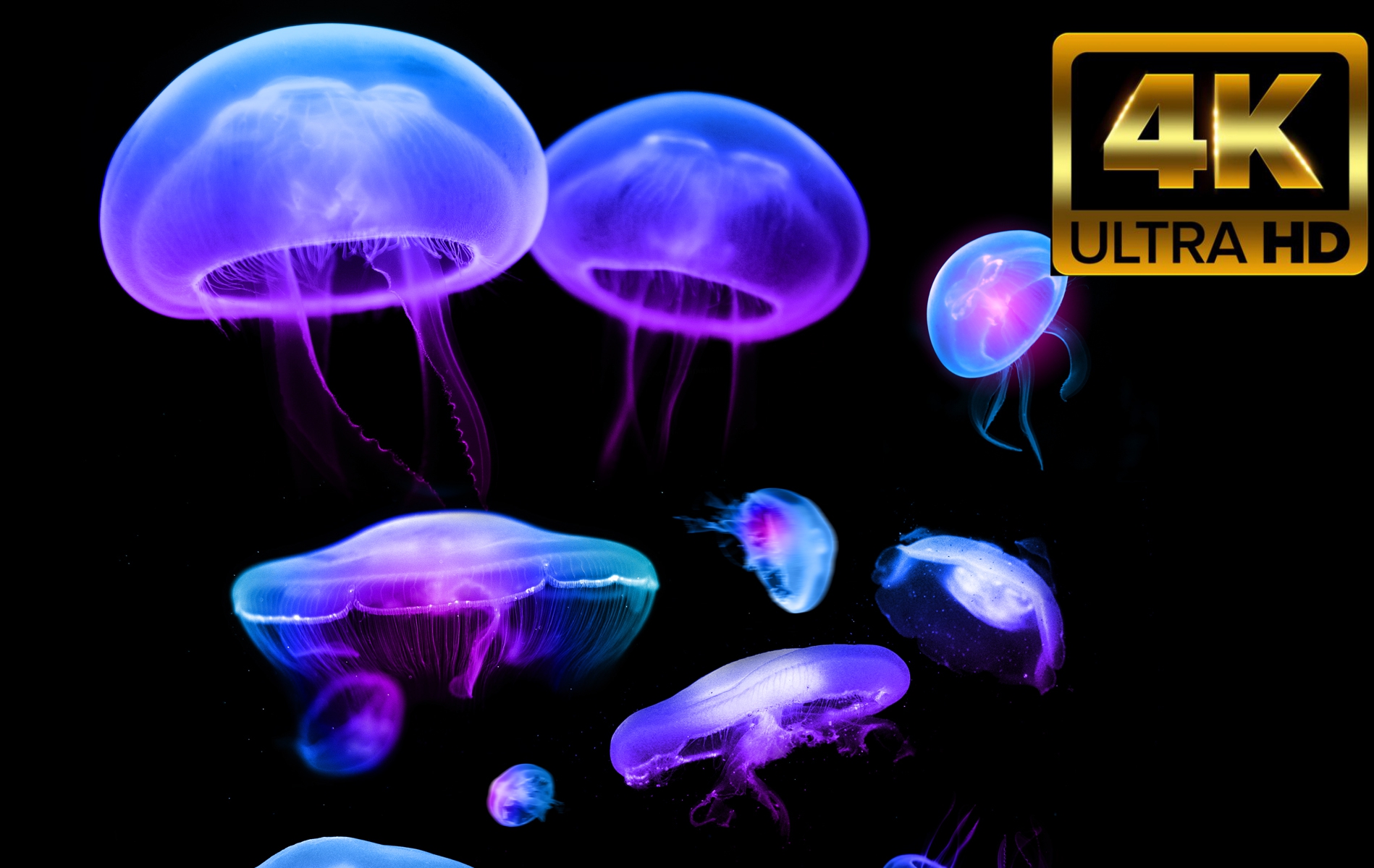 Удивительный аквариум с медузами в 4К HDR смотреть онлайн