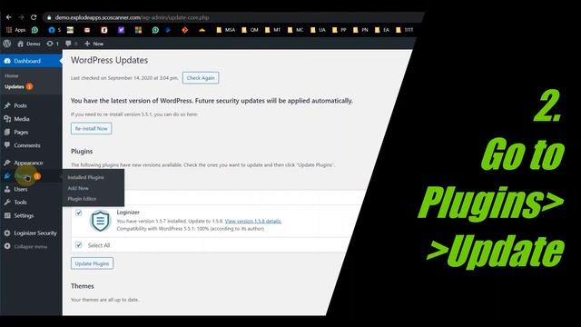 How to Update WordPress Plugins From Dashboard смотреть онлайн