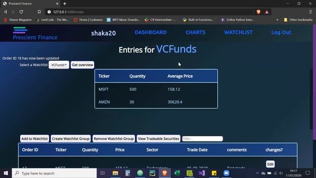 Python (Flask) Portfolio Management Web Application смотреть онлайн