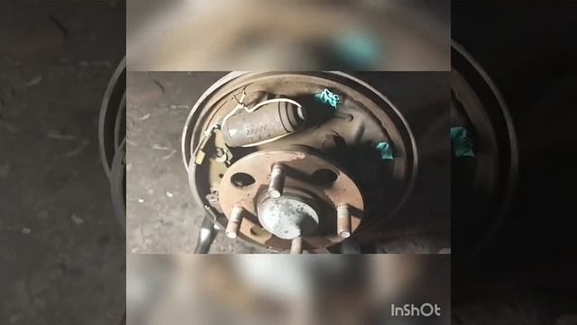 Замена задних колодок Honda Partner