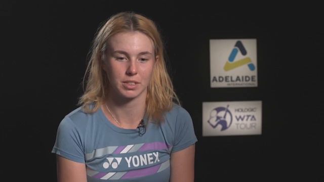 Linda Noskova - Interview After Final Vs Aryna Sabalenka - WTA 500 Adelaide 2023