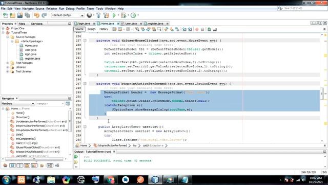 Java Netbeans Print Table List part 10 2021 смотреть онлайн