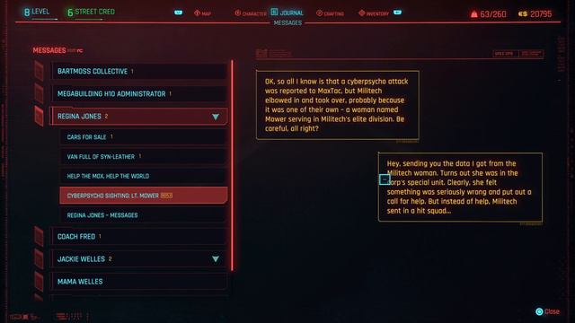 Send the information to Regina Cyberpunk 2077 How to send the information to Regina Cyberpsycho смотреть онлайн