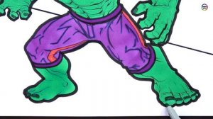The Incredible Hulk Coloring, The SHREDDED Hulk Body Coloring Pages, Markers | Rival - Throne