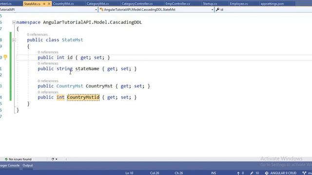 Cascading Dropdown from Database in Angular 9 with .Net Core 3.1 | Part-11.1 смотреть онлайн