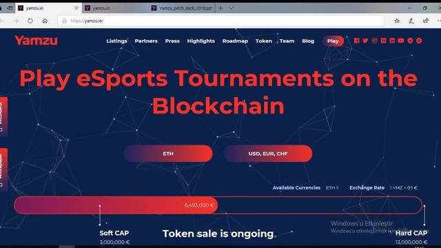 Yamzu ICO - eSports tournaments on the Blockchain смотреть онлайн