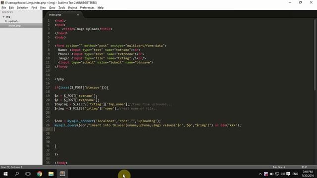 How to Upload Image in PHP Urdu Tutorials смотреть онлайн