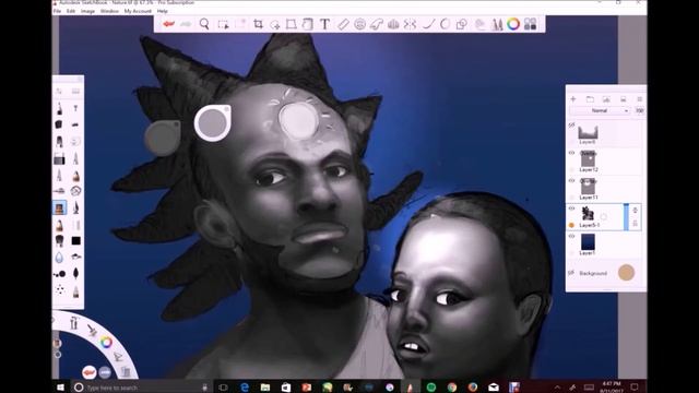 Sun and Moon|SpeedPaint|Autodesk Sketchbook Pro смотреть онлайн