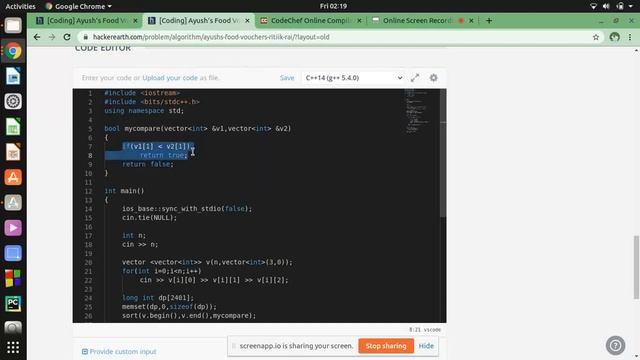 AYUSH AND VOUCHERS - PART 2 - Dp solution (CODE LINK along with part 1 link in description) смотреть онлайн