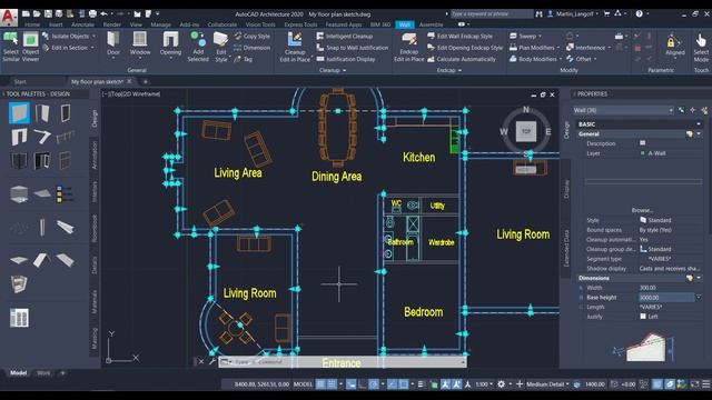 Converting Linework to Intelligent Walls in AutoCAD Architecture смотреть онлайн
