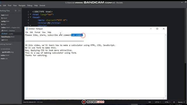 Make Calculator using HTML, CSS, Java Script смотреть онлайн