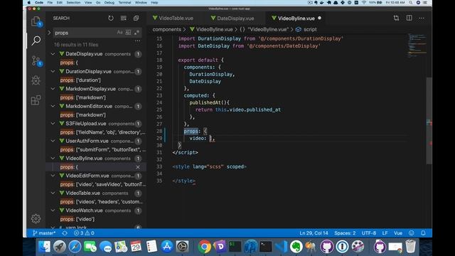 Fixing our Prop Definitions (Building a VueJS App Part 29) смотреть онлайн