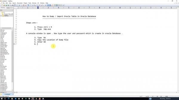 How To Dump / Import Oracle Table in Oracle Database.